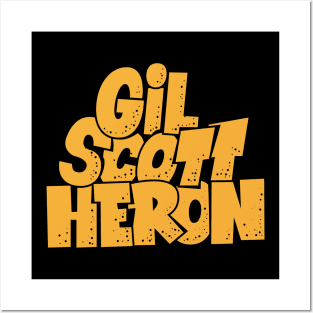 Gil Scott-Heron - Soul and Jazz Legend - Poet and Spoken Word Artist Posters and Art